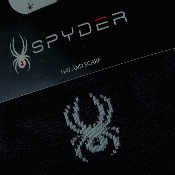 SPYDER Men's Reversible Hat & Scarf Set NWT - Picture 2 of 7